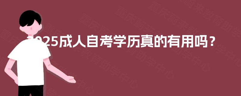 2025成人自考学历真的有用吗？