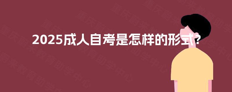 2025成人自考是怎样的形式? 2025成人自考是怎样的形式?