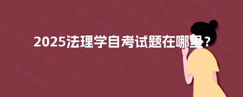 2025法理学自考试题在哪里？
