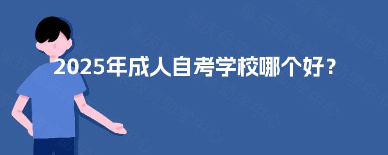 2025年成人自考学校哪个好？