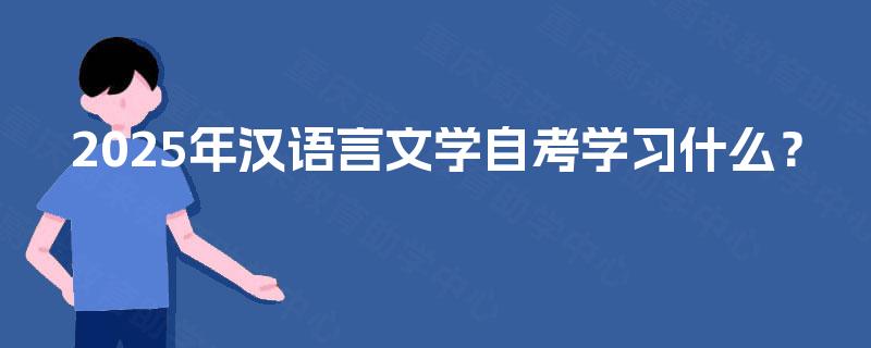 2025年汉语言文学自考学习什么？
