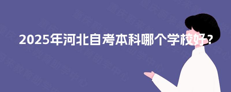 2025年河北自考本科哪个学校好？