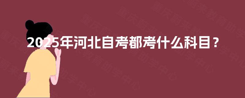 2025年河北自考都考什么科目? 2025年河北自考都考什么科目?