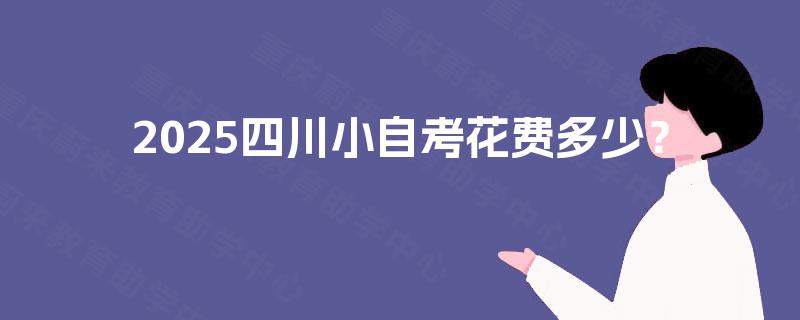 2025四川小自考花费多少？
