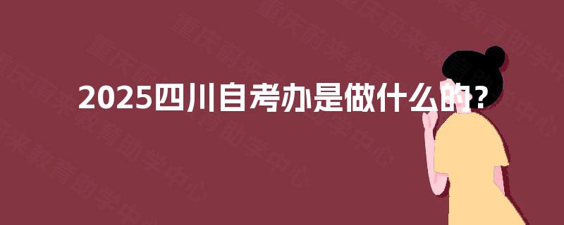 2025四川自考办是做什么的? 2025四川自考办是做什么的?