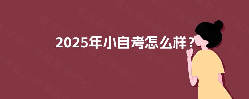 2025年小自考怎么样？