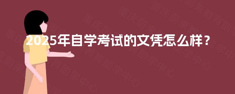 2025年自学考试的文凭怎么样？
