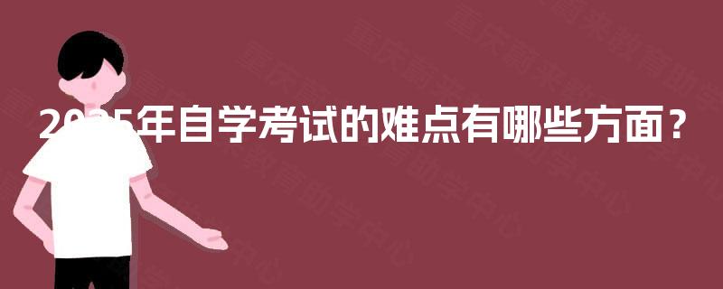 2025年自学考试的难点有哪些方面？