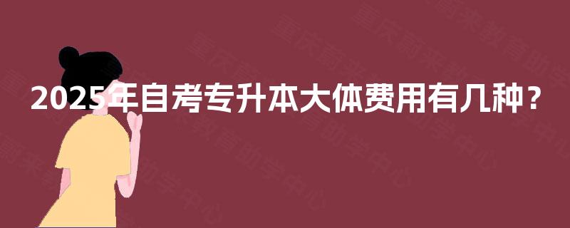 2025年自考专升本大体费用有几种？