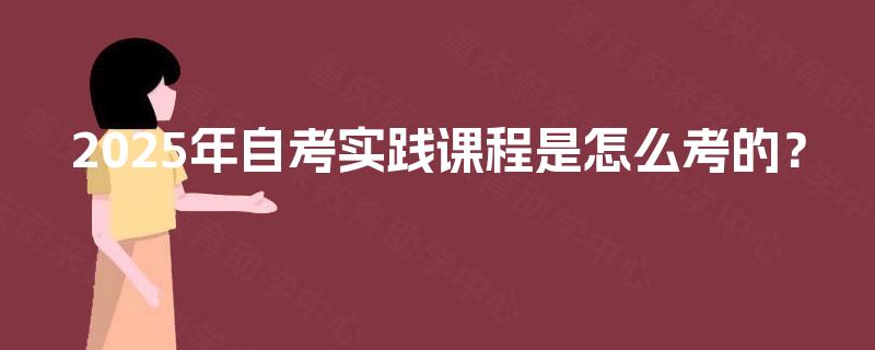2025年自考实践课程是怎么考的？