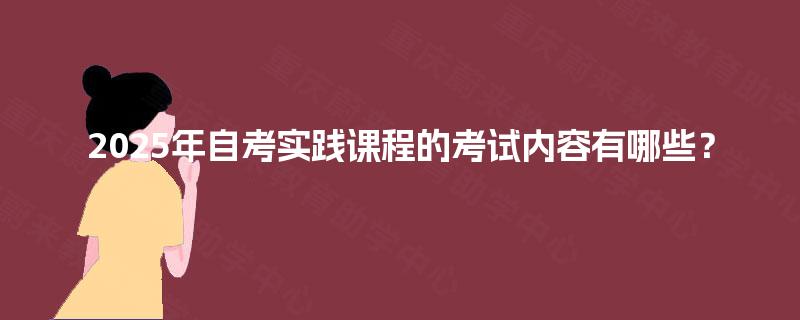 2025年自考实践课程的考试内容有哪些？