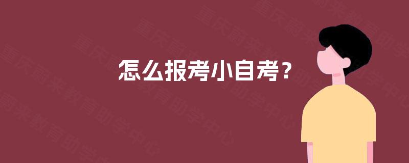 怎么报考小自考? 怎么报考小自考?