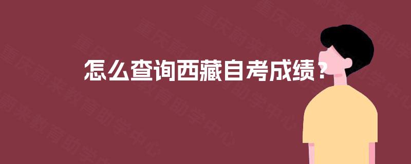 怎么查询西藏自考成绩？