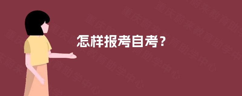 怎样报考自考？