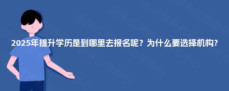 2025年提升学历是到哪里去报名呢?为什么要选择机构? 2025年提升学历是到哪里去报名呢?为什么要选择机构?