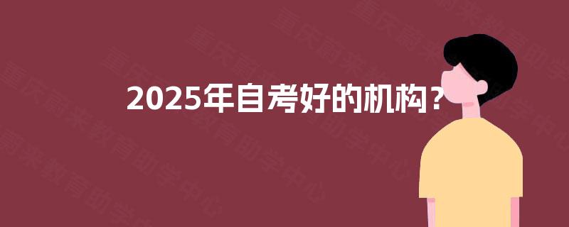 2025年自考好的机构？