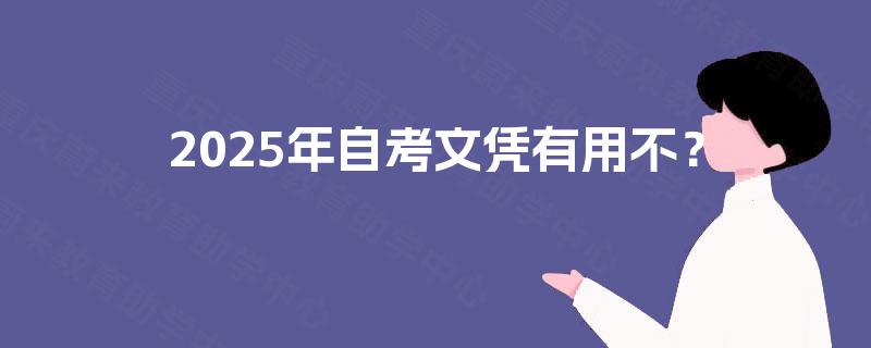 2025年自考文凭有用不？