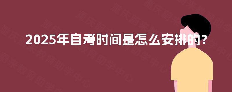 2025年自考时间是怎么安排的？