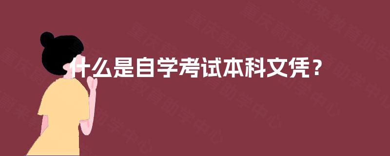 什么是自学考试本科文凭？