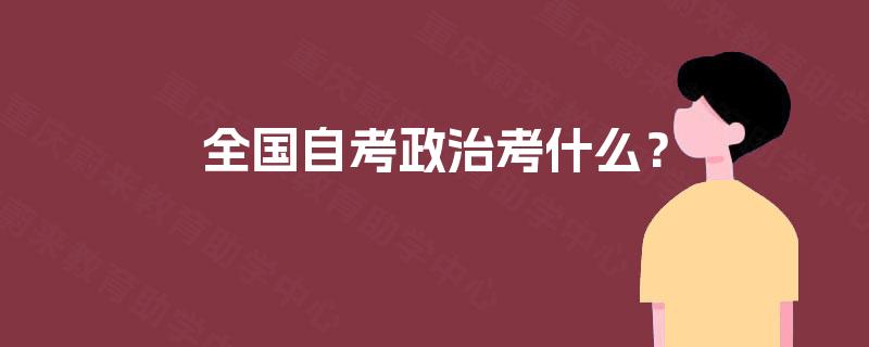 全国自考政治考什么？