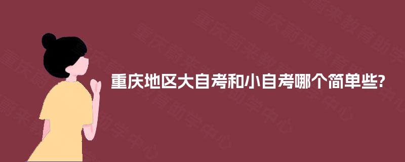 重庆地区大自考和小自考哪个简单些?