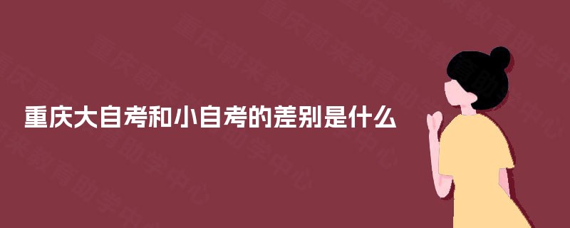 重庆大自考和小自考的差别是什么