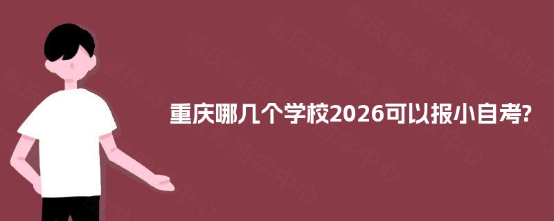 重庆哪几个学校2026可以报小自考? 重庆哪几个学校2026可以报小自考?