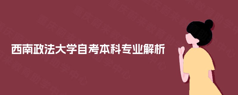西南政法大学自考本科专业解析