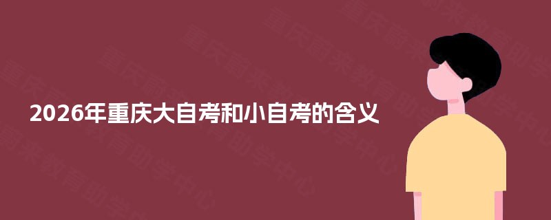 2025年重庆大自考和小自考的含义 2025年重庆大自考和小自考的含义